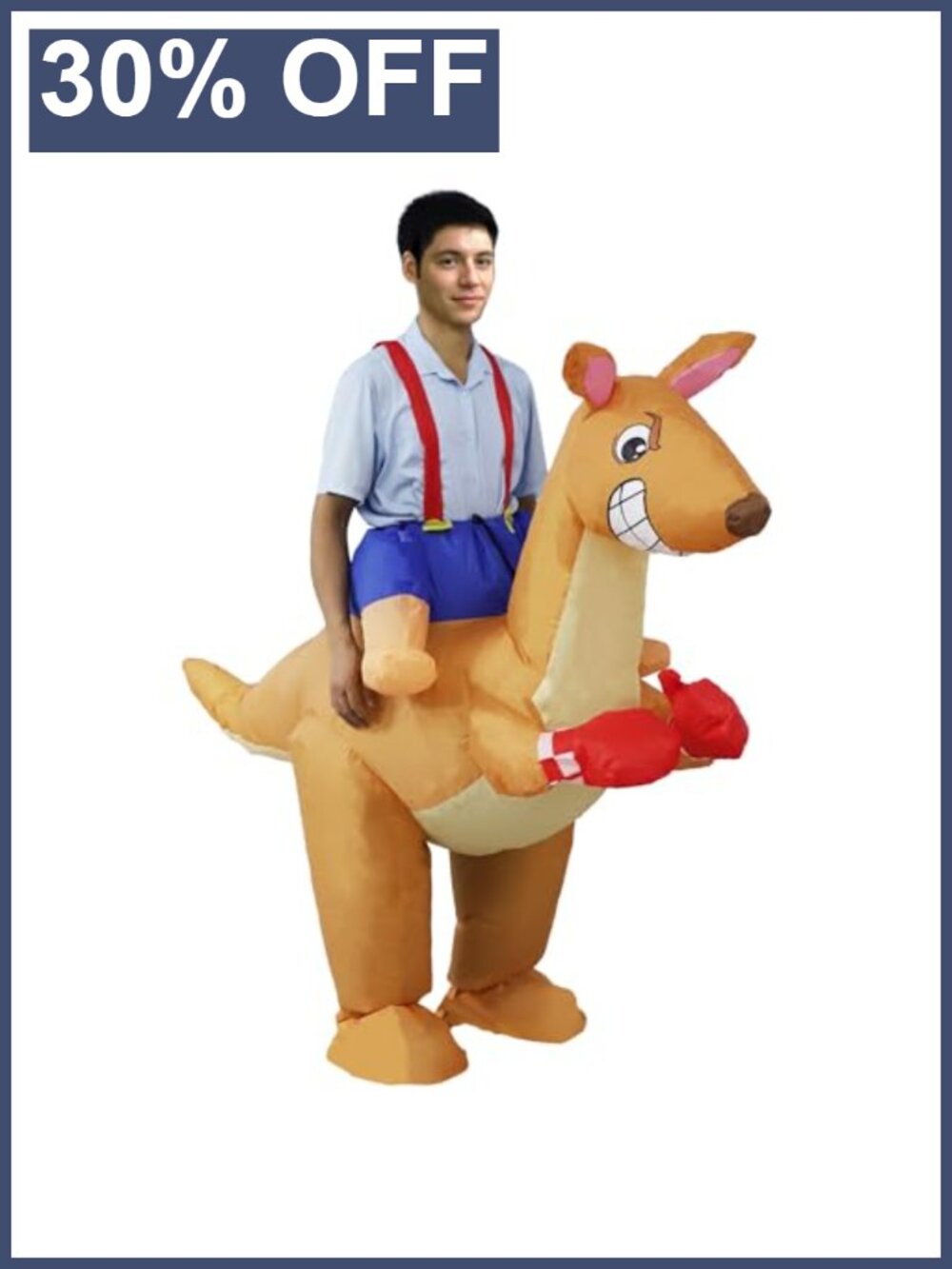 Inflatable Kangaroo Costume Adult Funny Blow Up Suit for Halloween Party